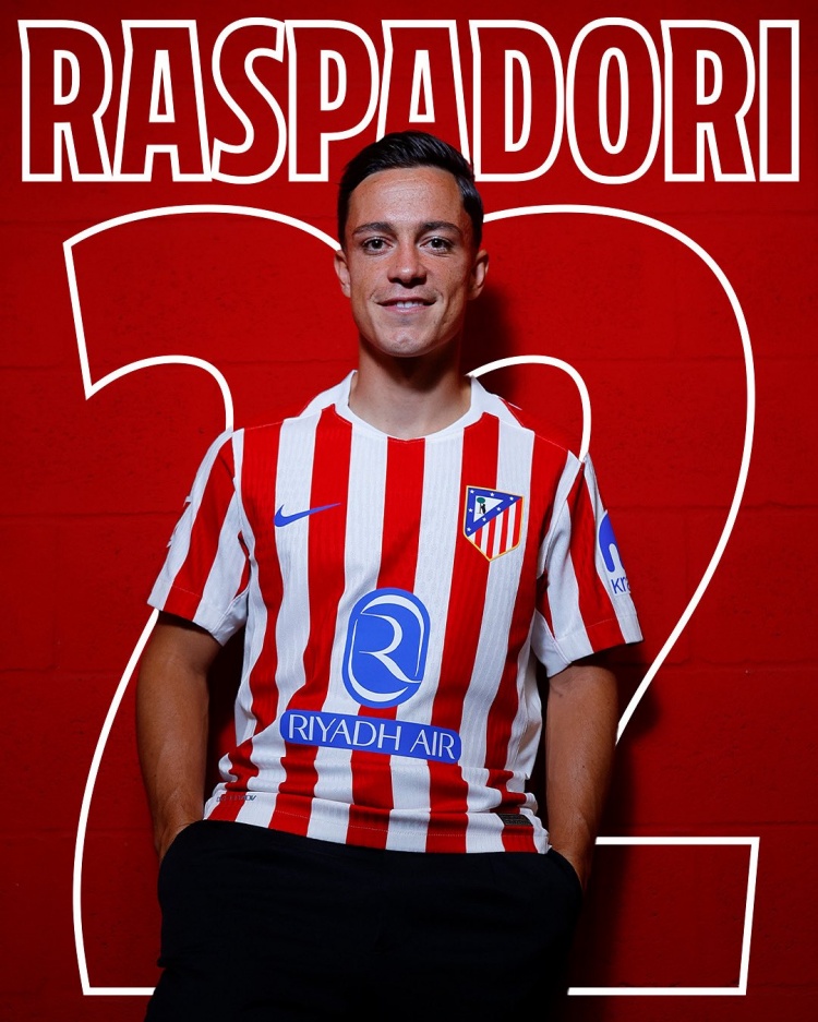 葡京娱乐场-马竞官方：拉斯帕多里将身披22号球衣征战新赛季